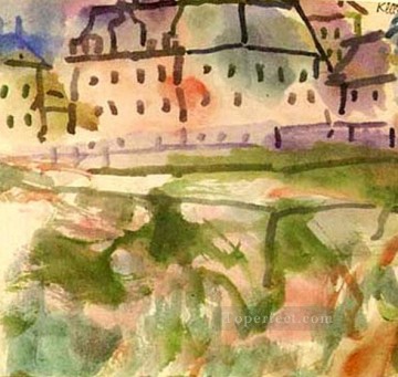 Houses near the Gravel Pit Paul Klee Oil Paintings